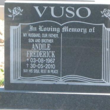 VUSO Andile Frederick 1967-2010