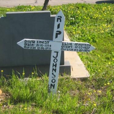 JOHNSON  David Ernest 1954-1998 &amp; Elsie Maureen 1957-1984