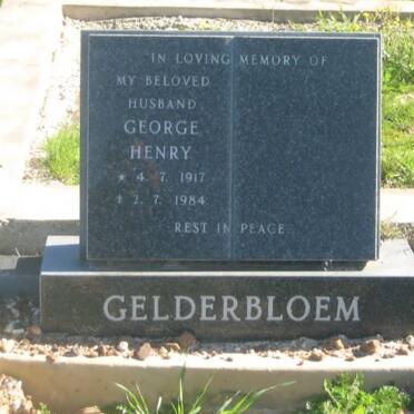 GELDERBLOEM George Henry 1917-1984
