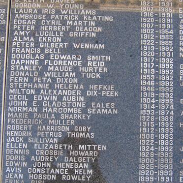 04. Memorial Plaque with list of names