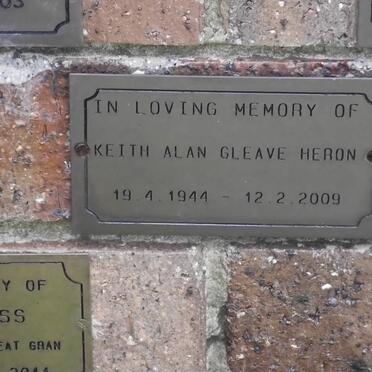 HERON Keith Allan Gleave 1944-2009