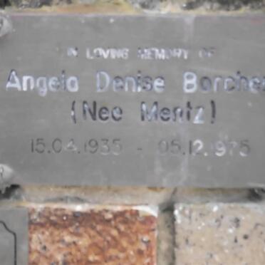 BORCHERS Angela Denise nee MENTZ 1935-1975