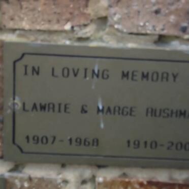 RUSHMAN Lawrie 1907-1968 &amp; Marge 1910-2005