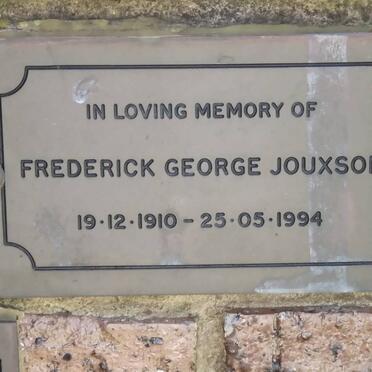 JOUXSON Frederick George 1910-1994