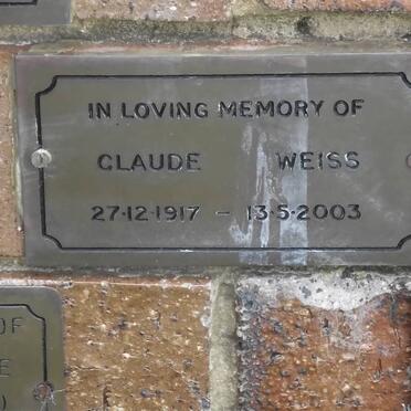 WEISS Claude 1917-2003