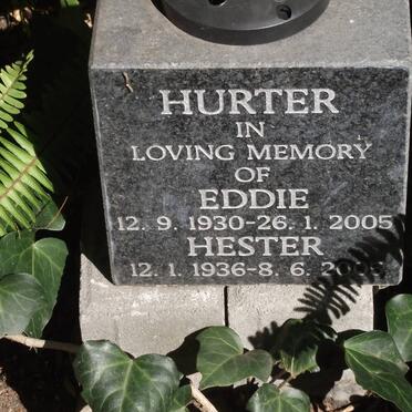 HURTER Eddie 1930-2005 &amp; Hester 1936-2000