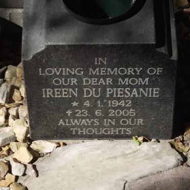 PIESANIE Ireen, du 1942-2005