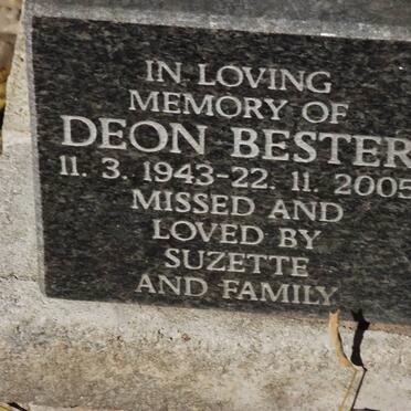 BESTER Deon 1943-2005