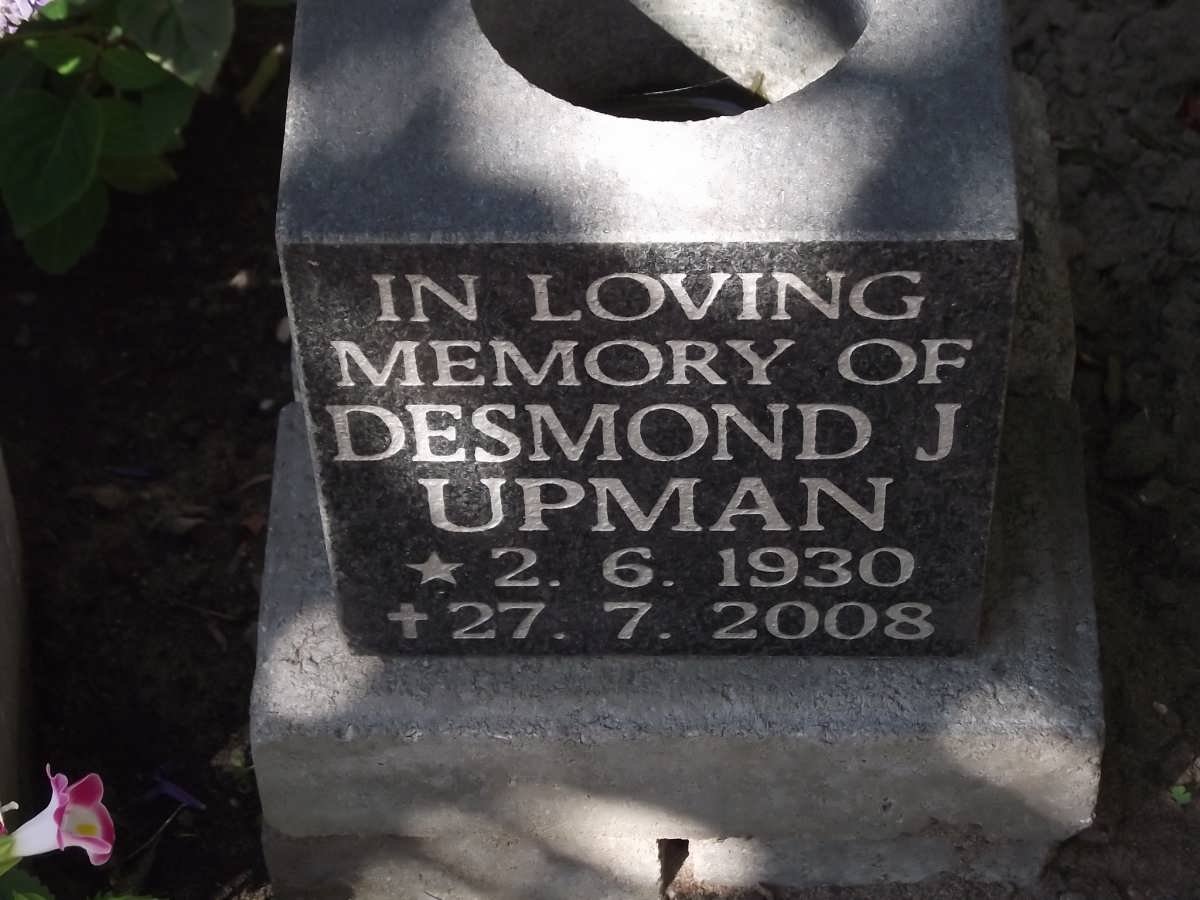 UPMAN Desmond J. 1930-2008