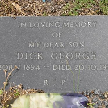 ? Dick George  1894-1918