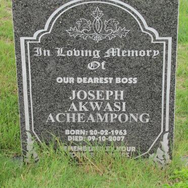 ACHEAMPONG Joseph Akwasi 1963-2007