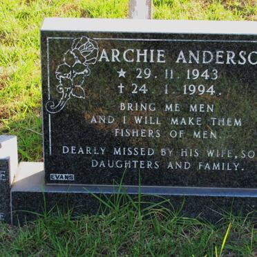 ANDERSON Archie Stephen Joseph 1943-1994