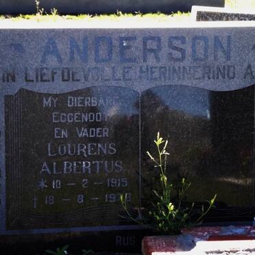 ANDERSON Lourens Albertus 1915-1978