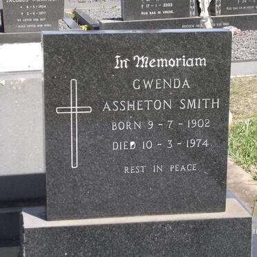 ASSHETON SMITH Gwenda 1902-1974