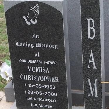 BAM Vumisa Christopher 1953-2006