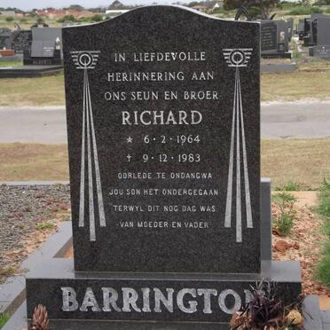 BARRINGTON Richard 1964-1983