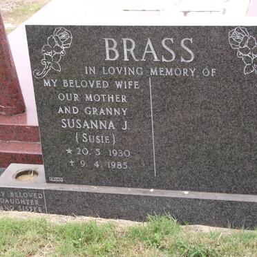 BRASS Susanna J. 1930-1985