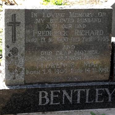 BENTLEY Frederick Richard 1900-1965 &amp; Florence May 1905-1991
