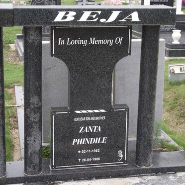 BEJA Zanta Phindile 1962-1986