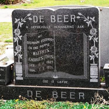 BEER Matthys Andries, de 1927-1971