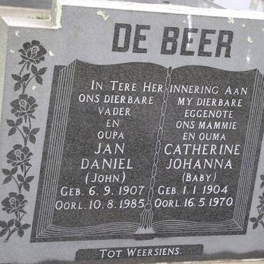 BEER Jan Daniel, de 1907-1985 &amp; Catherine Johanna 1904-1970