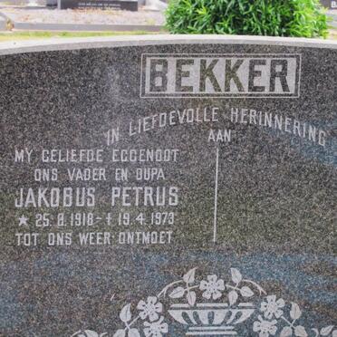 BEKKER Jakobus Petrus 1918-1973
