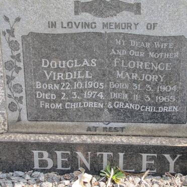 BENTLEY Douglas Virdill 1905-1974 &amp; Florence Marjory 1904-1965 :: BENTLEY Maureen 1942-2000