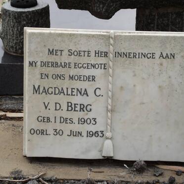BERG Magdalena C., v.d. 1903-1963
