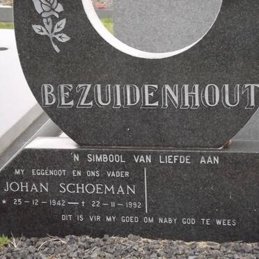 BEZUIDENHOUT Johan Schoeman 1942-1992