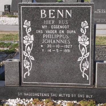 BENN Philippus Johannes 1927-1991