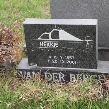 BERGH H.P., van der 1957-2001