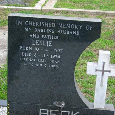 BECK Leslie Nicholas 1927-1974