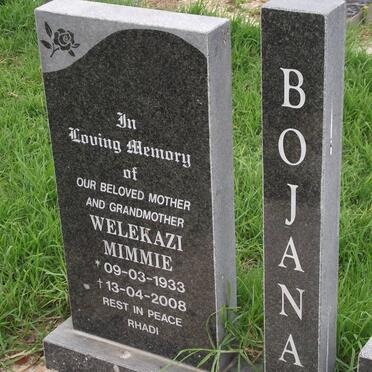 BOJANA Welekazi Mimmie 1933-2008