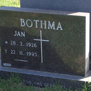 BOTHMA Jan 1926-1995