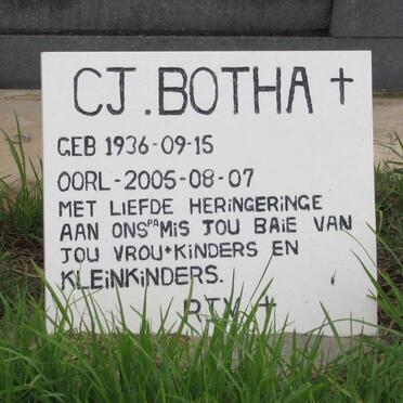 BOTHA Christiaan Johannes 1936-2005