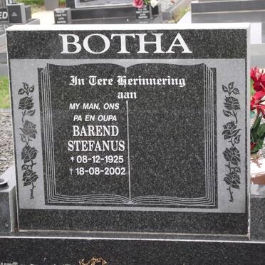 BOTHA Barend Stephanus 1925-2002