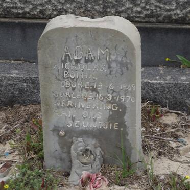 BOTHA Adam Nicholas 1969-1970