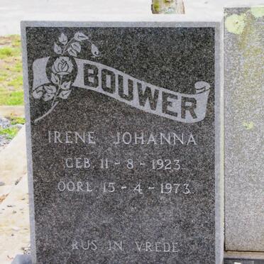 BOUWER Irene Johanna 1923-1973
