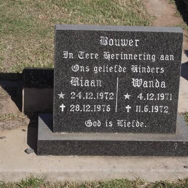 BOUWER Riaan 1972-1976 :: BOUWER Wanda 1971-1972