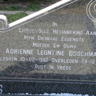 BOSCHMANS Adrienne Leontine 1932-1996