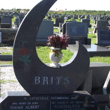 BRITS Isaiah Albert 1922-2011 &amp; Magdalena Anna Elizabeth 1926-1992