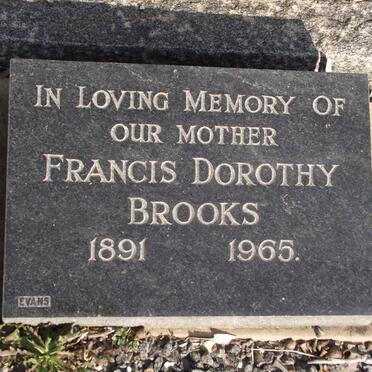 BROOKS Francis Dorothy 1891-1965