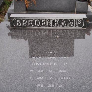 BREDENKAMP Andries P. 1937-1993