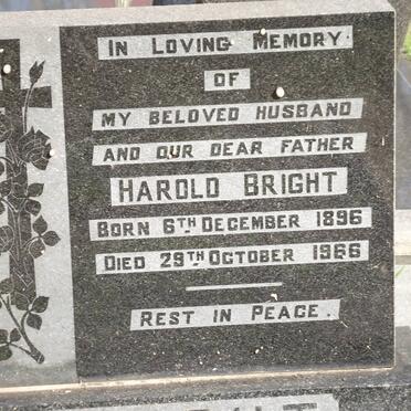 BRIGHT Harold 1896-1966
