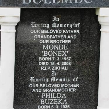 BULEMBU Monde 1957-2008 :: BULEMBU Philda Buzeka 1936-2010