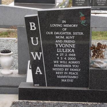 BUWA Yvonne Luleka 1968-2000