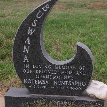 BUSWANA Notemba Nontsapho 1918-2000