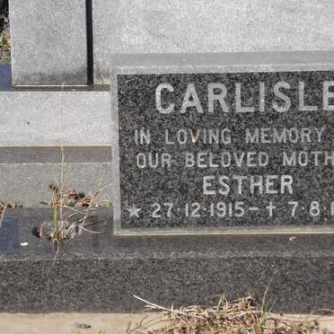 CARLISLE Esther 1915-1987