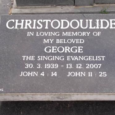 CHRISTODOULIDES George 1939-2007