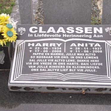 CLAASSEN Harry 1934-2008 &amp; Anita 1937-2008
